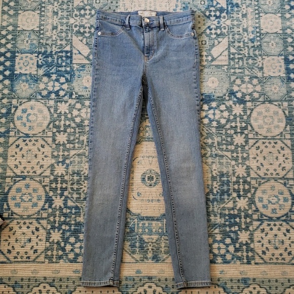 FREE PEOPLE High Waisted Jeans W 27 S - Picture 2 of 5